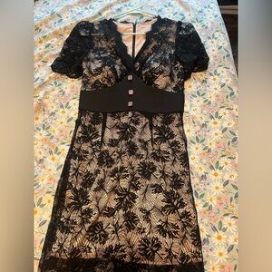 Elegant Black Lace Dress